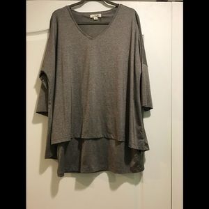 Grey layered shirt